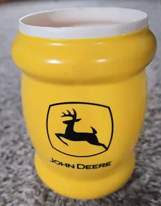 Bright Yellow John Deer Foam Rubber Drink Cooler