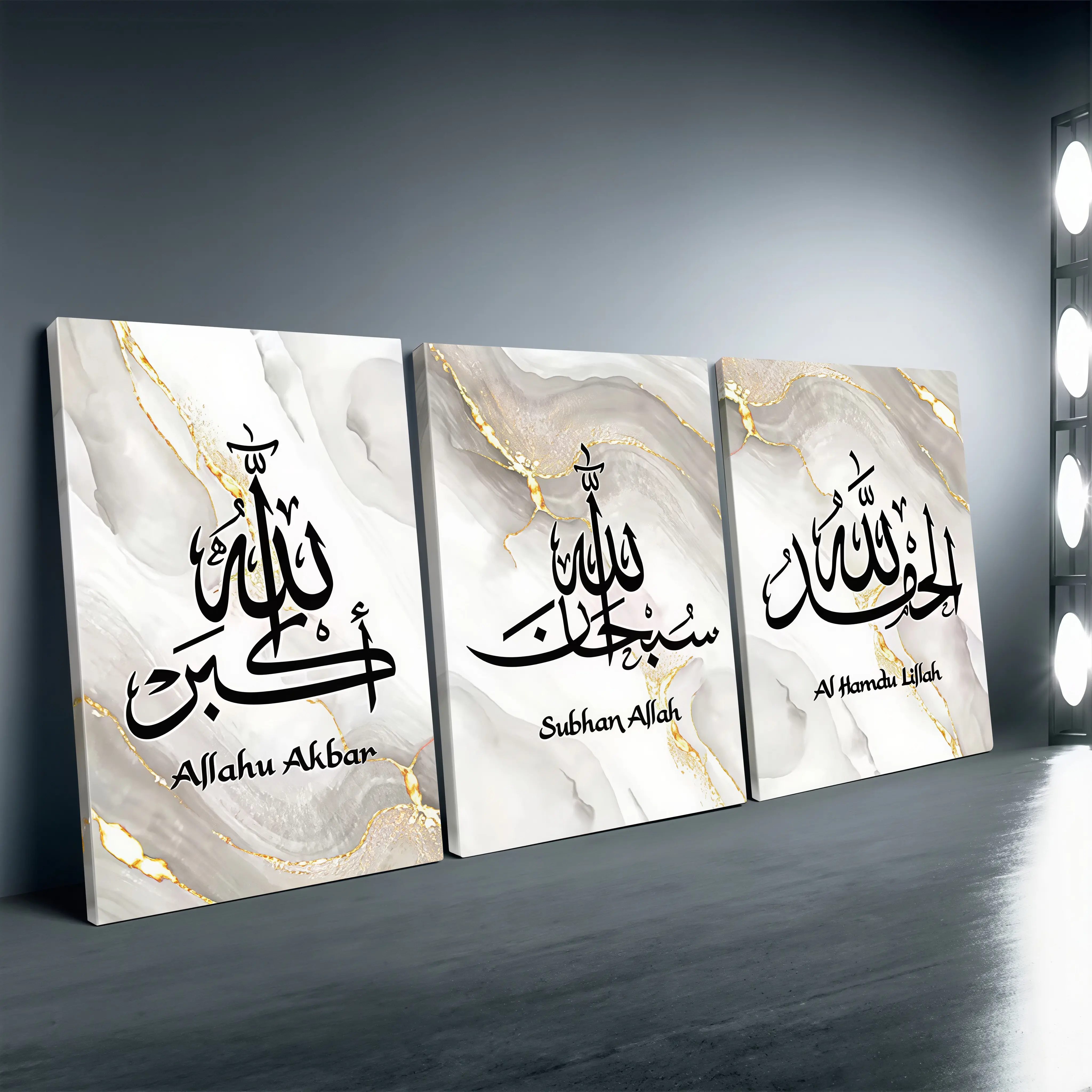3 PCS frameless religious canvas wall art for home decoration.Abstract Modern Living Room Decor, Waterproof Geometric Design, Gift Idea.Housewarming Gift .Geometric Abstract Artwork.HD Printingfor Living Room, Entryway, Bedroom