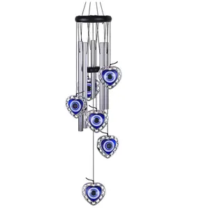 "Evil Eye" Wind Chime Pendant — Aluminum Metal Wind Chime for Indoor and Garden Decoration