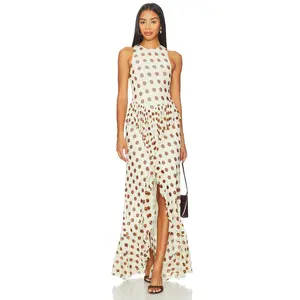 AFRM Bovina Dress in Gold Halo Dot