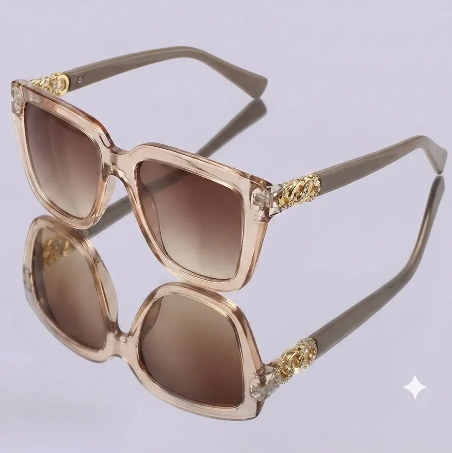 Classic Square Frame Tinted Lens Sunglasses, Elegant Trendy Sunglasses for Women, Fashionable Shades for Everyday Use and Outdoor Activities, Summer Sunglasses, Square Framed Sunglasses, Stylish Sunglasses
