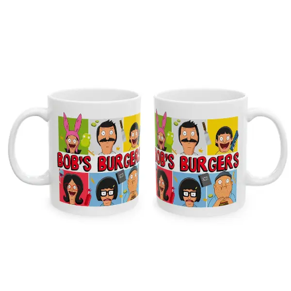 Bob's Burgers Mug | Bob's Burgers Ceramic Mug Cup Tina Louise Linda Bob Gene Belcher Teddy Gift For Her For Him Valentines Day Birthday