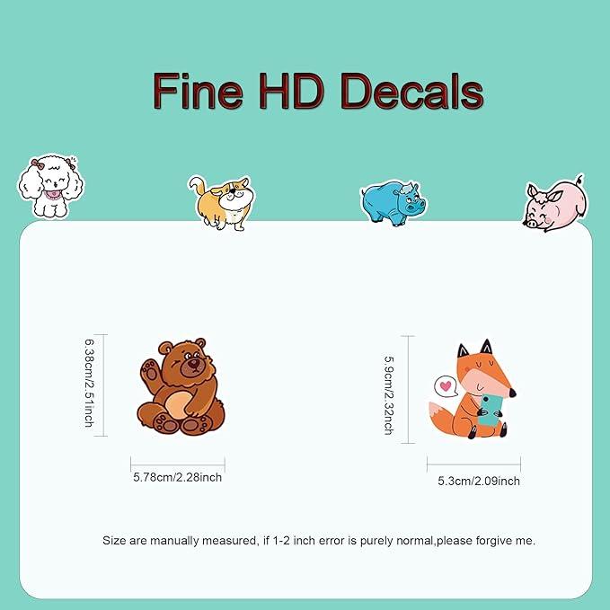 Valentine's Day New Year 2026 Gift 500pcs Cute Waterproof Stickers Pack, Random Stickers for Kids, Teens, Adults - Water Bottle, Laptop, Skateboard, Helmet