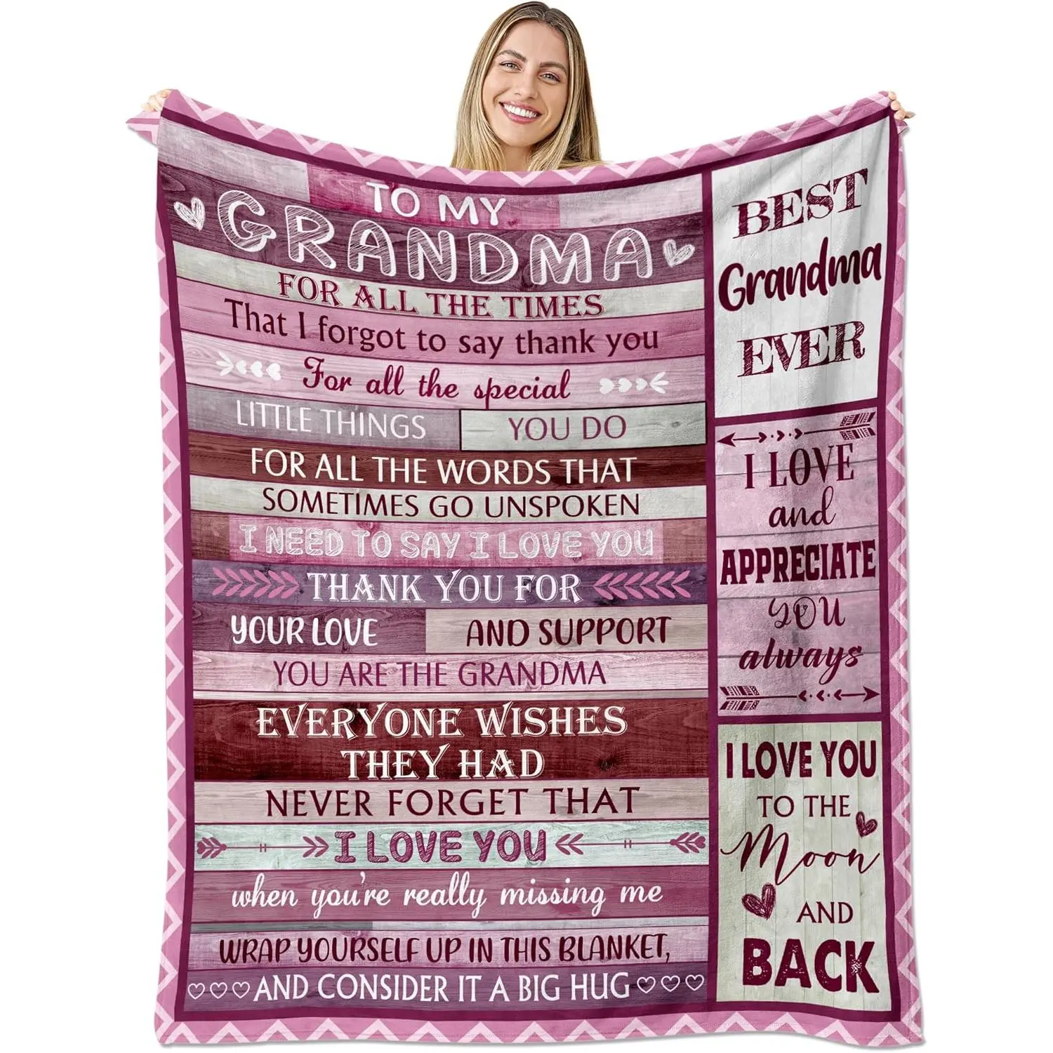 Gifts for Grandma,Thoughtful for Grandma,Grandma Mother's Day Blanket,Grandma Birthday Gifts from Granddaughter,Best Grandma Gifts Ideas Throw Blanket 60"x 80"