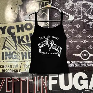 The lambs black baby tank