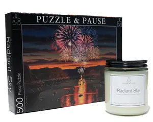 Radiant Sky 500 Pc Puzzle & Candle Box