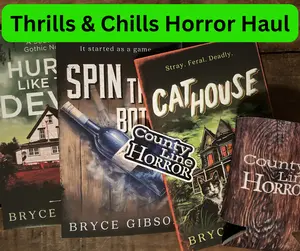 Thrills & Chills Horror Haul (Includes 3 signed books, County Line Horror logo can cooler, and die-cut sticker)