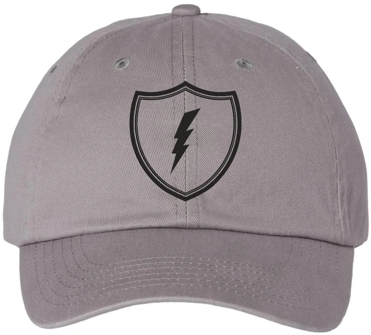 Shield Lightning Bolt Embroidered Baseball Cap USA Military Inspired Tactical Adjustable Dad Hat