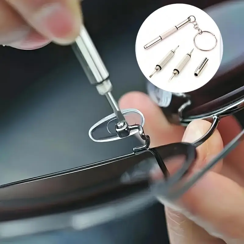 Universal Glasses Screwdriver, Simple Metal Glasses Tool, Daily Life Glasses Repair Tool, Special Set Repair Small Screw Accessories