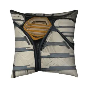 360 Stand 16x16 in. Coastal Marine Canoes Pillow - Polyester Fill, Nautical Vibe, Bathroom Use, Soft Textile Home Decor Furnishing, Coastal Theme
