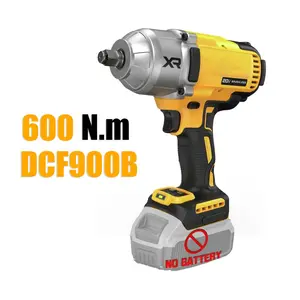 【FathersDayGift】 Cordless 20V Brushless Impact Wrench, 600Nm High Torque, 1/2 Inch Drive, Bare Tool for Automotive & Construction Drill Set garage use family car