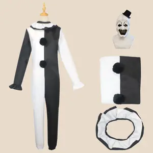 Soul-Stealing Clown Cosplay Costume Halloween Horror Movie Role-Playing Clown Cosplay Outfit