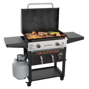 Blackstone, 2-Burner 28"  Outdoor Combo Griddle with Air Fryer and Hood