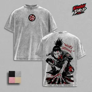 Shikamaru Nara Shirt | Naruto Anime Double Printed Vintage Washed Unisex Oversize Hoodie | Anime Manga Washed Heavyweight Cotton T-shirt | Gifts For Anime Fan | Anime Lover