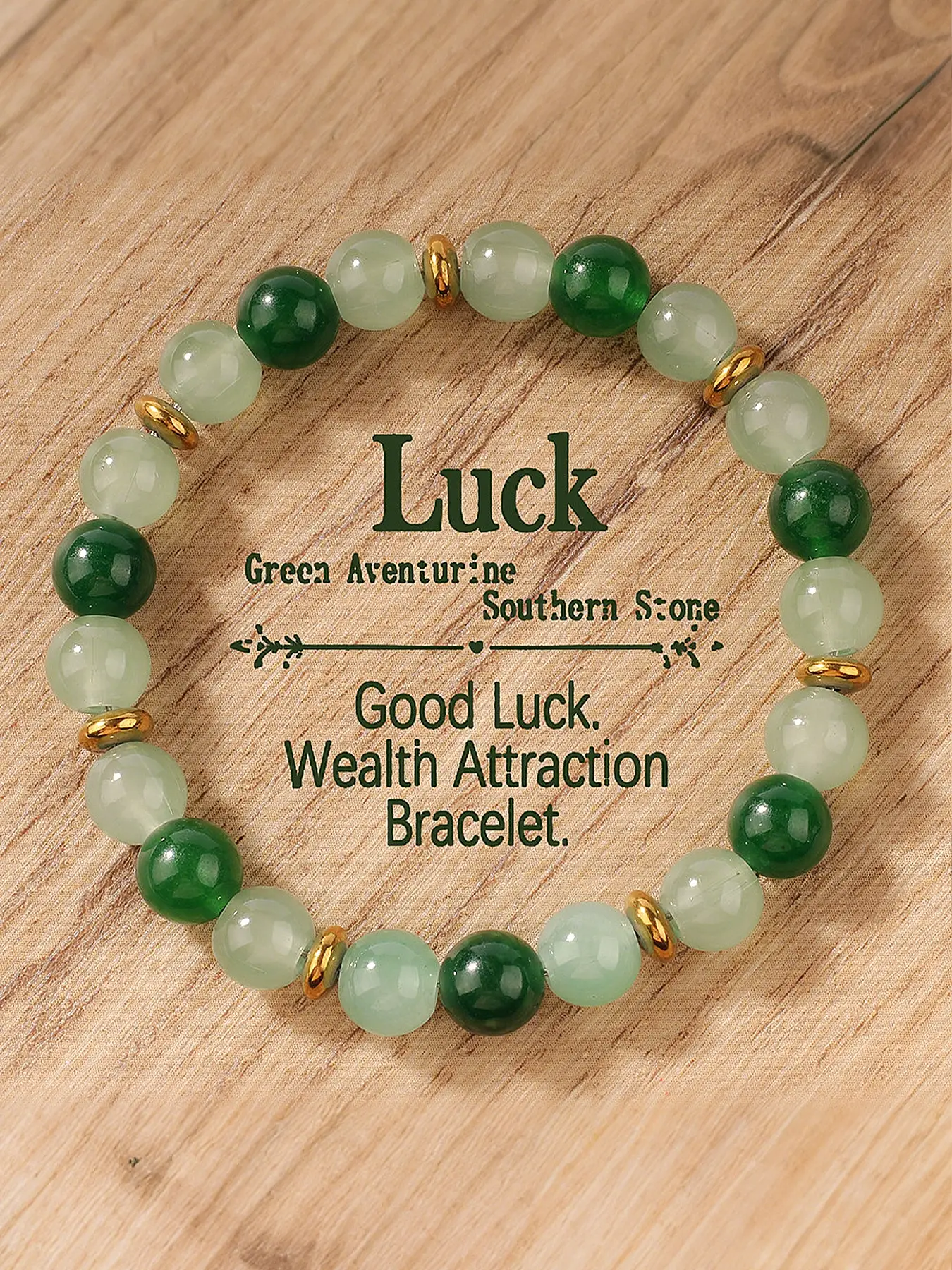 Natural Crystal Gemstone Beaded Bracelet, Attracts Good Luck & Wealth, Spiritual Jewelry Gift for Men Women, Unisex Chakra Balance Energy