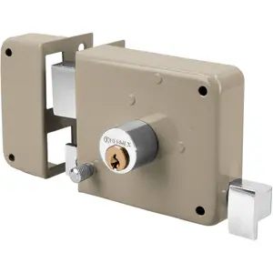 Truper 43582 / CS-70IB - Deadbolt, Left Rim Door Lock Set