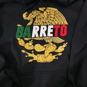 Aguila Mexicana Embroidery Hoodie Personalized with last name