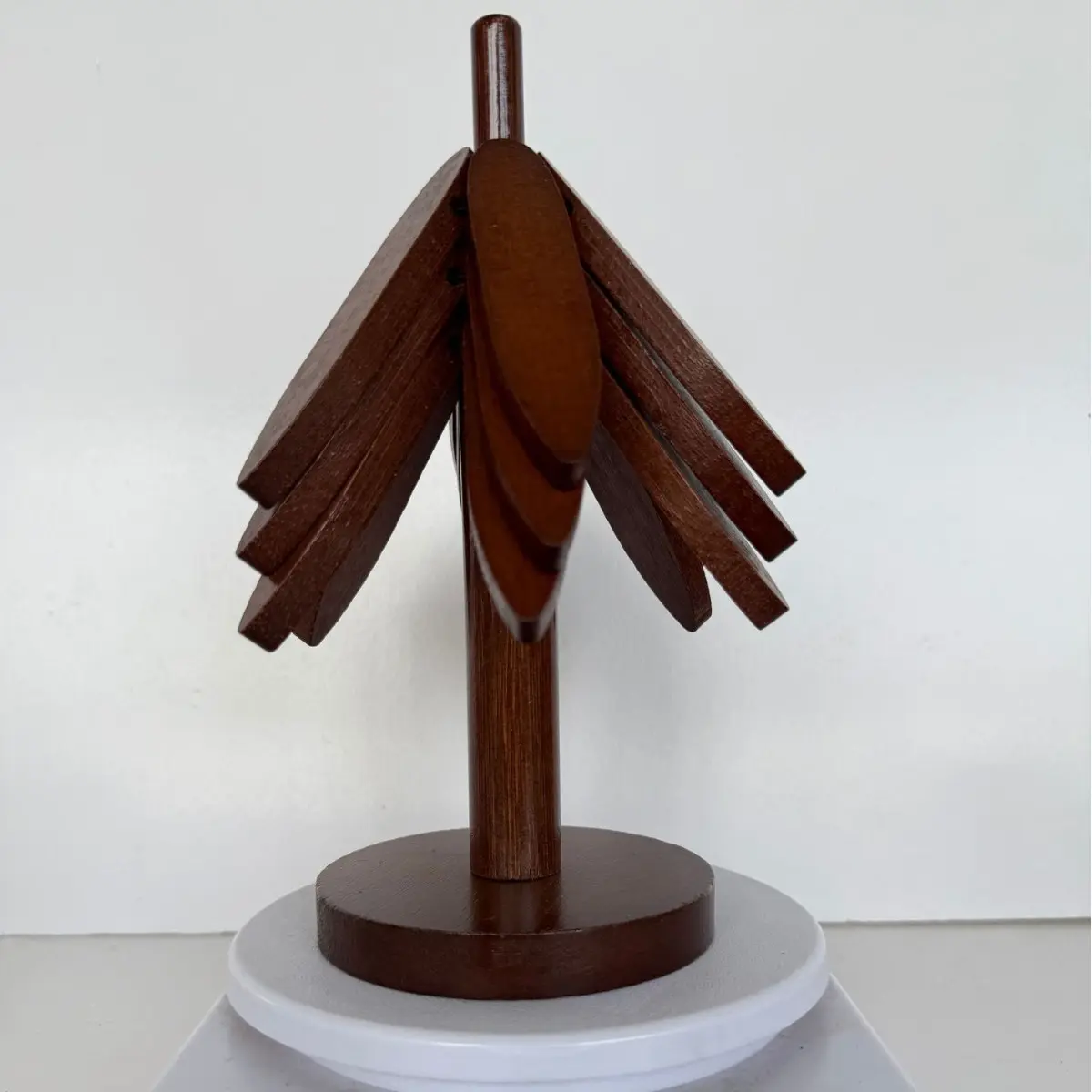 Walnut Color (Set of 3 Pieces + Base)