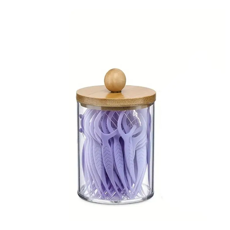 Clear Storage Box with Lid, 1 Count Round Dustproof Storage Bottle, Home Organizer for Daily Use, Room Accessories