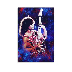 Eddie Van Halen Poster Picture Canvas Wall Art Print Home Room Decor