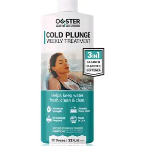 3in1 Weekly Cold Plunge Water Treatment - Cleaner, Clarifier, and Softener for Cold Plunge and Ice Bath - Water Stabilizer for Fresh, Crystal Clear Water - Made in USA (32oz)