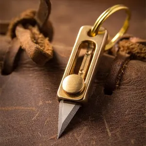 （2PCS）EDC Tiny Knife ，Ultra Small Titanium Utility Knife, Box/Package Opener,Portable Tools & Home Improvement，Suitable for outdoor camping, hiking and daily use - The gift for men