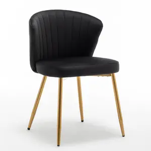 US Pride Furniture Modern Velvet Accent Chair with Channel-Tufted Design, Comfortable and Trendy Armless Seat