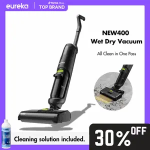 Eureka NEW400 Cordless Wet-Dry Hard Floor Cleaner - 2-in-1 Cordless Vacuum Mop, Self-Propelled, Self-Cleaning, Multi-Surface, Sticky Mess Cleaning, Durable Household Vacuum & Floor Care Appliance