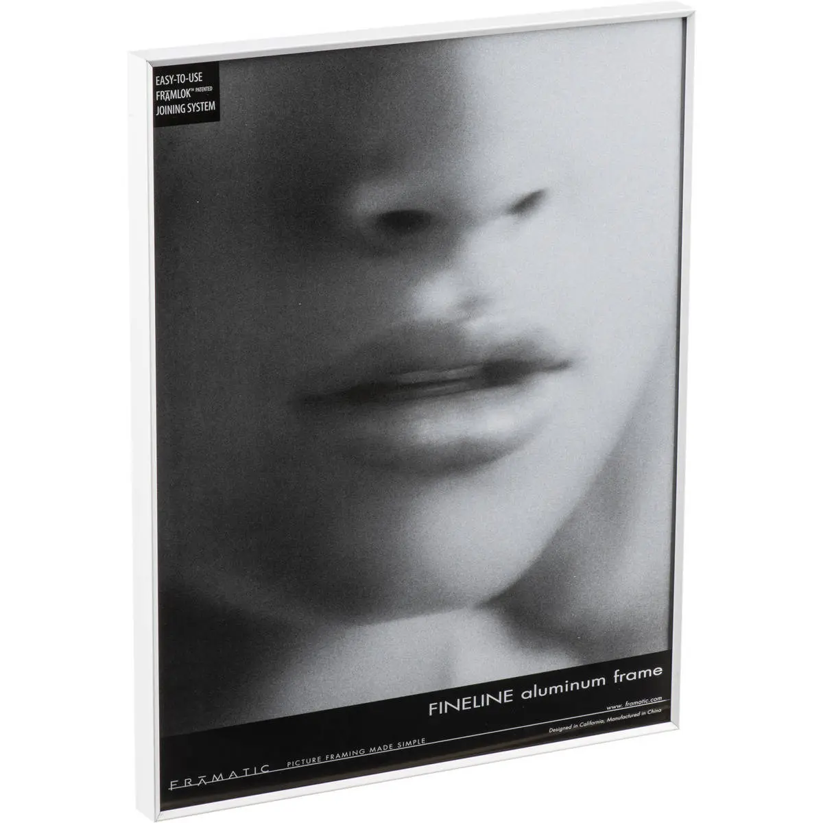 8x10in Modern Minimalist Silver Aluminum Baby Room Decor Frame - Thin Border, Easy Installation, Photography Accessory