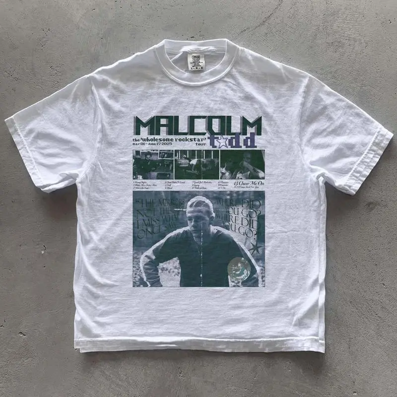 Malcolm Todd Wholesome Rockstar Shirt, Malcolm Todd Shirt, Malcolm Todd tour Shirt , Women Men Short Sleeve Crewneck Tee, Vintage Streetwear Graphic Tee, Gift For Fan, For Him, For Her