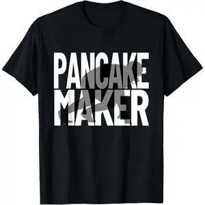Cotton Graphic Tees Streetwear Gifts Funny Football Player Meme Lineman Pancake Maker T-Shirt