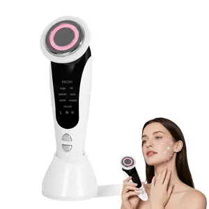 2027 New 7-In-1 Facial Lifting Massage Machine, LED Light Heat Vibration Deep Cleaning Tool, Face Contouring V-Face Instrument, Facial Beauty Instrument, LED Light Therapy, Ideal Gift