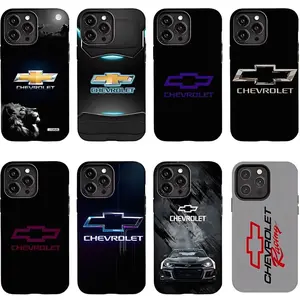 Chevrolet Logo Phone Case Set, 8 Designs Chevy Car Aesthetic Covers for iPhone17 ProMax /16/15/14/13/12/11 Plus for Samsung phones, suitable for both men and women,  Perfect Gift for Women Men.A gift for the fans