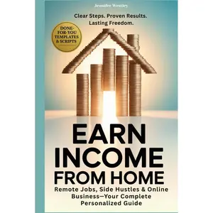 Earn Income From Home: A Complete Guide to Remote Jobs, Side Hustles, Online Business & Freelancing—Step-by-Step Work Plans, Tools & Templates to Help You Make Money With Confidence & Flexibility Hardcover – October 13, 2025