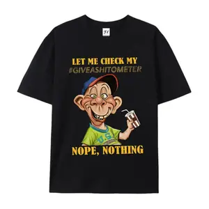 "Let Me Check My Giveaway Meter" T-Shirt with Funny Face Comedy Fan Tee Suitable for Men WomenCasual Round Neck Short Sleeve Shirt