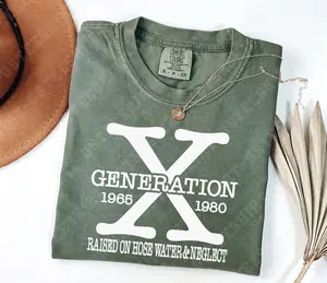 Funny Shirt, Gen X Shirt, Generation X Tshirt, 80s Graphic Tee, Raised on Hose Water and Neglect, Sarcastic Shirt, Gen X Tee