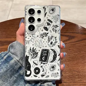 Mysterious Hand-Eye Celestial Tale,with Magnetic Ring Supports Wireless Charging for Samsung Galaxy S26 S25 S24 S23 S22 S21 S20 Fe Plus Ultra Edge S10E A57 A56 A55 A54 A37 A36 A35 A34 A26 A25 A24 A23 A17 A16 A15 A14 A07 A06 A05s Note20 Note10 Note9