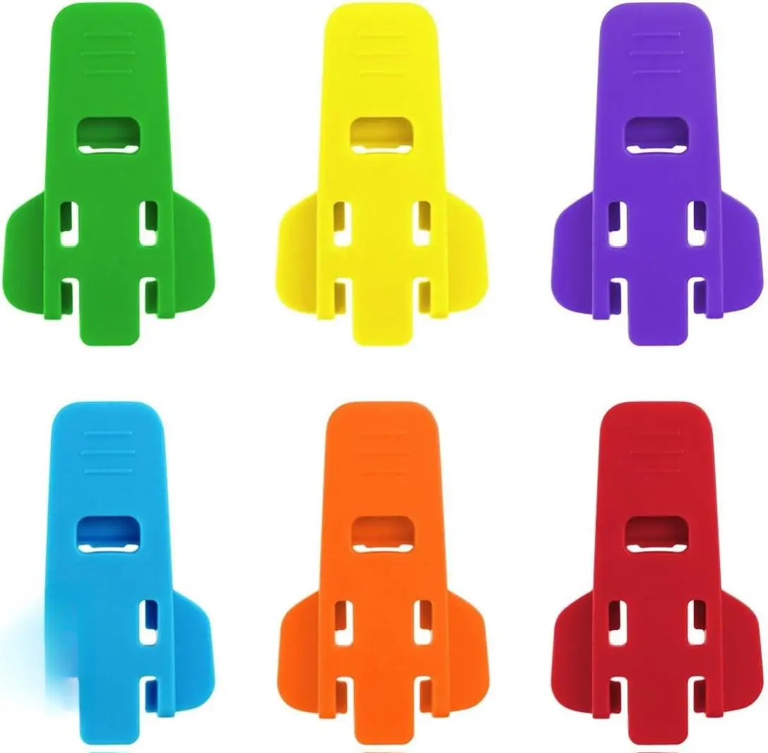 6 Pack Manual Easy Can Opener Soda Beer Can Openers Plastic Beverage Can Cover Protector for Pop Coke Aluminum Beverage Drink Shields for Can Colorful Can Tab Cover Soda Can Opener Tool Kitchen Utensils