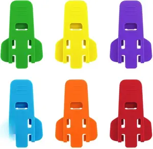 6 Pack Manual Easy Can Opener Soda Beer Can Openers Plastic Beverage Can Cover Protector for Pop Coke Aluminum Beverage Drink Shields for Can Colorful Can Tab Cover Soda Can Opener Tool Kitchen Utensils