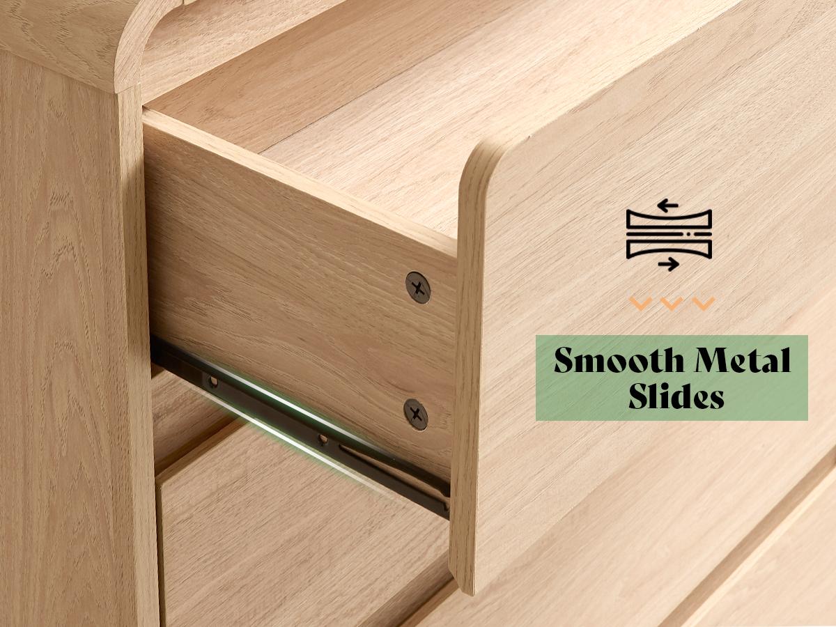 AMERLIFE 5/6/7 Drawer Dresser for Bedroom, Modern Chest of Storage Drawers with Rounded Corners, Cabinet Organizer for Closet, Apartment, Nursery/Best Gift Ideas/Christmas Gifts