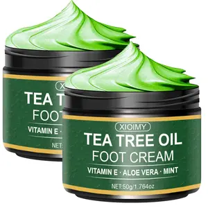 Tea Tree Oil Foot Cream, 2 Counts/set Moisturizing Foot Care Cream, Deep Moisturizing Foot Care Product for Dry and Rough Skin