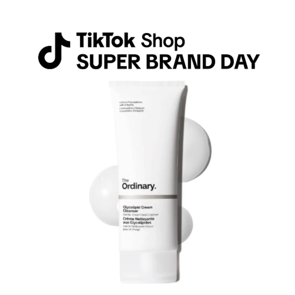 The Ordinary Glycolipid Cream Cleanser, Gentle Makeup Removal with Plant-Derived Glycolipid Agents, 5.1 Fl Oz