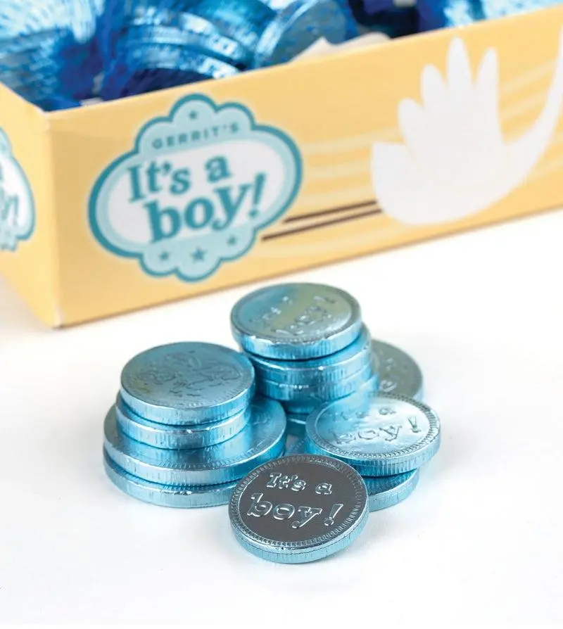Gerrit Its a BOY Milk Chocolate Blue Coins 1.5oz Bag 18ct