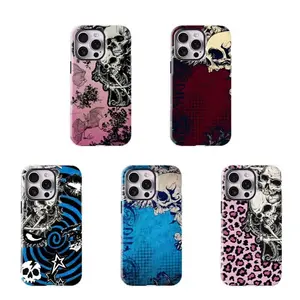 Monster Dark Gothic Phone Case with Skull Pattern - Shockproof and Protective Cover - Subculture Trendy Style for iPhone 16/15/14/13/12/11/17 ProMax Plus for Samsung phones, suitable for both men and women,  Perfect Gift for Women Men.A gift for the fans