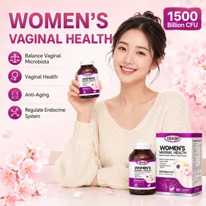 DHOP Women’s Cranberry Probiotic Capsules, 1500 Billion CFU Feminine Intimate Wellness Support, Balance Vaginal Microbiota, 60 Capsules Daily Supplement