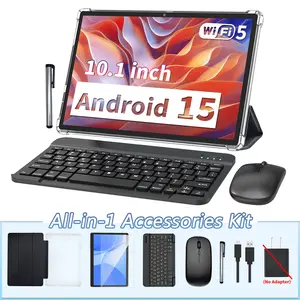 【Mothersdaygift】PYNAREL Android 15 10.1 Inch Tablet, 2 in 1 Portable Device with Keyboard, Mouse, Case, Stylus, Dual Camera 【Mothersdaygift】PYNAREL Android 15 10.1 Inch Tablet, 2 in 1 Portable Device with Keyboard, Mouse, Case, Stylus, Dual Camera