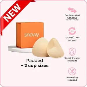 Snovvy Sticky Bra Inserts Reusable Waterproof Push Up Adhesive Bra Pads Instant Lift Boost Comfortable Fit Invisible Bra Accessories for Women Perfect for Backless Dresses Tank Tops Bikinis Summer Outfits and Bridal Wear Womenswear Elegance Clothes Elegan