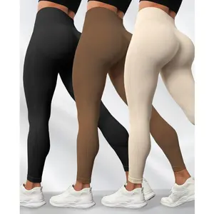 Women's High Waist Tummy Control & Butt Lifting Yoga Pants, Quick-Dry Breathable Compression Sports Leggings for Running & Fitness