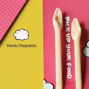 Hands Chopsticks,Unique PalmChopsticks Reusable LightweightNon-Slip Grip Eating Chopsticks,Creative home kitchen palm chopsticktongs,Best Gift for Friends, Lovers,Boy