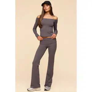 Oriane Foldover Flared Leggings